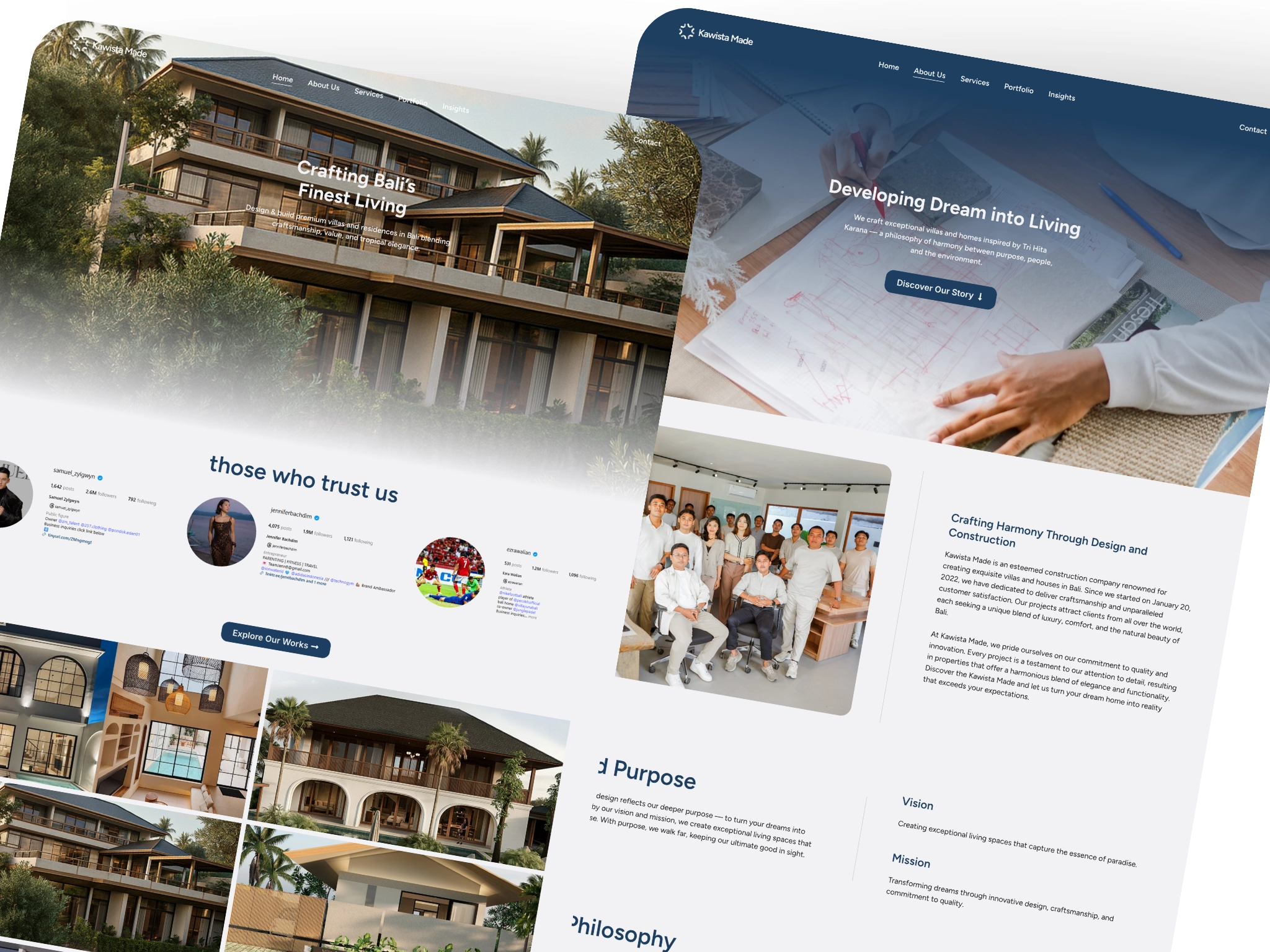 Portofolio Jasa Pembuatan Website Company Profile - kawistamade.id Company Profile Studio Arsitektur Bali